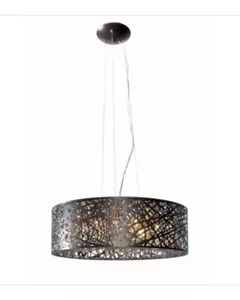 ET2 E21308-10BZ/BUL Inca 23.5" 9-Light Cognac Glass Pendant in Bronze - Picture 1 of 4
