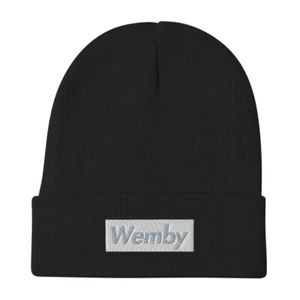 WEMBY Victor Wembanyama EMBROIDERED BEANIE One Size Knit Cap Spurs Basketball - Picture 1 of 7