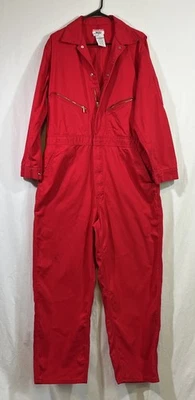 WALLS Men’s Coveralls Red 44 Regular Master Made Jumpsuit One Piece Long Sleeve - Image 1 of 4