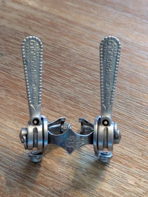 Vintage Campagnolo Nuovo Record #1014 Down Tube Friction Shifters Levers - Image 1 of 4