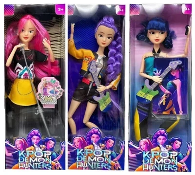 3PC/1pc Cosplay Kpop Demon Hunters Dolls Moveable Joint Collectible Figure Toy - Image 1 of 4