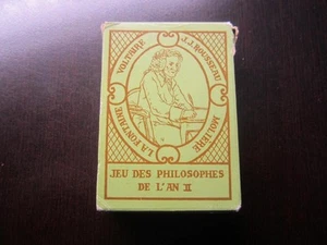 AIR FRANCE CONCORDE AIRPLANE RARE JEU DES PHILOSOPHES VERSION PLAYING CARDS READ - Picture 1 of 1