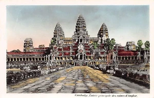 Cambodia - Main entrance to the Angkor ruins - Publ. Nam Phat, Saigon, Viet-Nam - Picture 1 of 2