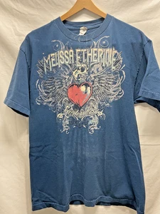 Alstyle MELISSA ETHRIDGE Fearless Love Tour 2012 Blue Uni sz Lg Concert T Shirt - Picture 1 of 18