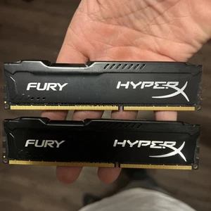 Kingston HyperX Fury 16GB (2x8GB) DDR3-1600 (HX316C10FB/8) Desktop Memory RAM - Afbeelding 1 van 3