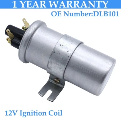 12V Ignition Coil 3 Ohm Non Ballast Ignition Coil for 12Volt Applications DLB101 - Image 1 of 4