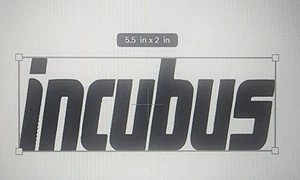 Incubus Vinyl Decal *variety of colors* - Bild 1 von 13