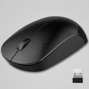 Portable Wireless Mouse 2.4GHz Silent With USB Receiver Battery Operated Mouse - Picture 1 of 9