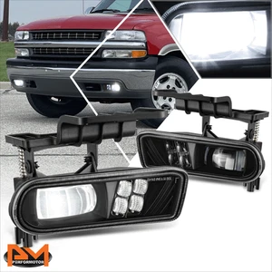 For 99-06 Chevy Silverado Suburban Tahoe LED Projector Fog Lights Black/Clear - Picture 1 of 7