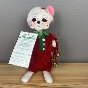 Annalee Puppe 2018 Weihnachten 6 Zoll "Jinglebell Junge Maus" #610318 Urlaubsdeko - Bild 1 von 8