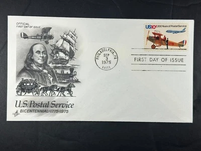 US FDC 1975 U.S. Postal Service Bicentennial Benjamin Franklin 10c ArtCraft a944 - Image 1 of 2