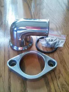 Thermostat Housing Water Neck Chevy V8 Swivel 360 90 Deg. Angle Aluminum 4933 - Picture 1 of 2