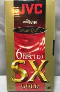 JVC T-120 SX High Energy VHS SX 120 Blank Tape NEW SEALED - Picture 1 of 8