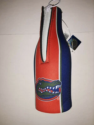 Florida Gators  Zip - Up Bottle Koozie  stripe (set of two) - Image 1 of 2
