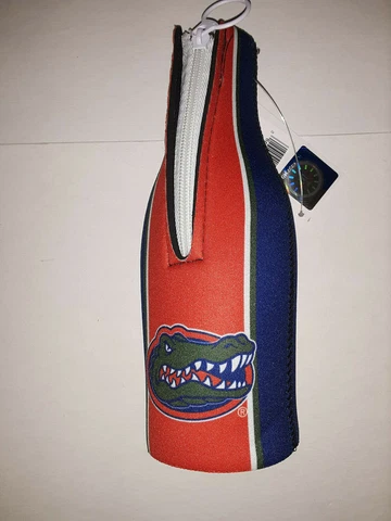 Florida Gators  Zip - Up Bottle Koozie  stripe Cover