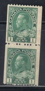 CANADA # 131 MLH 1ct KGV PAR BOBINAS GATO VALOR $25 - Imagen 1 de 1