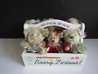 Vtg Annette Funicello Mohair Bears Six Pack of Fun 6 Bears in a Crate!