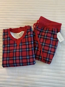 Charter Club Women’s Holiday Plaid Pajamas, Red & Blue, Size S, 2 Piece set, NWT - Picture 1 of 10