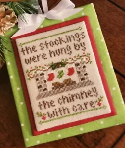 By the Chimney Country Cottage Needleworks Ornament Pattern W/ Button NEW! - Picture 1 of 7