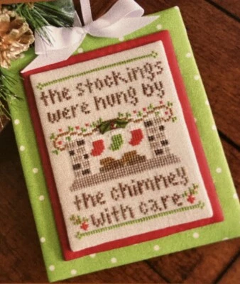 By the Chimney Country Cottage Needleworks Ornament Pattern W/ Button NEW! - Image 1 of 4