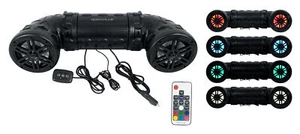 Rockville RATV65L V2 Bluetooth Dual 6.5" Powered 500w ATV/UTV/Marine Speaker+LED - Picture 1 of 9