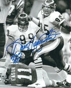 Autographed DAN HAMPTON "HOF 2002" 8x10 Chicago Bears photo w/ Show Ticket - Picture 1 of 1