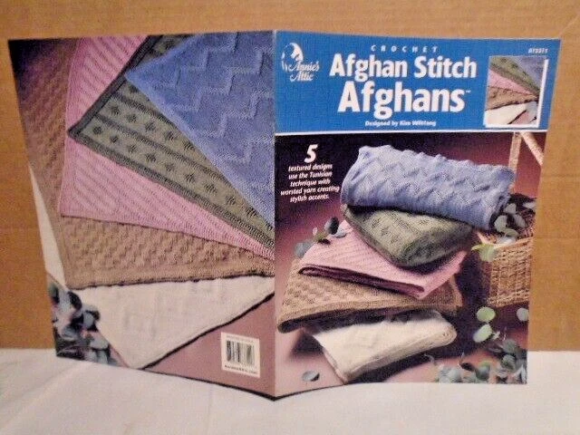 Annie's Attic вязание крючком афганский стежок афганцы Ким Уилтфан тунисская техника - Изображение 1 из 1