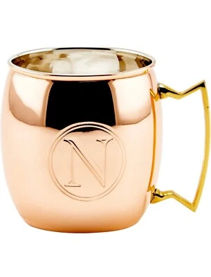 Old Dutch 16 унций Монограмма твердого меди Москва мул кружка, новый с коробкой - Изображение 1 из 4