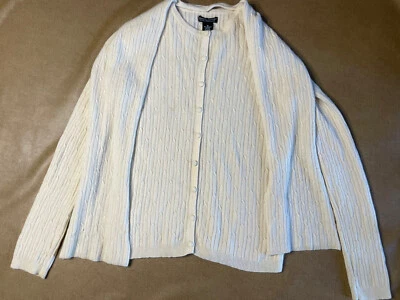 Cárdigan Daniel Bishop 100 % cachemir con bufanda mediana hecho en Hong Kong Foto 1 de 4