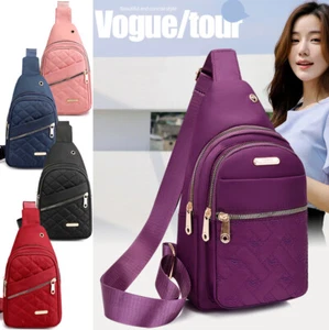 Women Sling Bag Chest Fanny Packs Crossbody Travel Sports Shoulder Backpack Gift - Picture 1 of 20