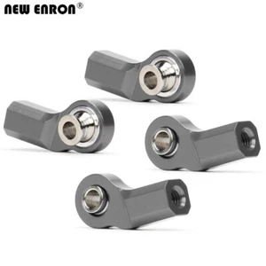 Gray Alloy M3/M4 Bent Pivot Rod End Width Balls for RC 1/10 Axial TRAXXAS Tamiya - Picture 1 of 11