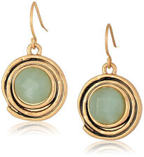 The SAK Women's Gold Color Orbit Amazonite Drop Earrings nwt #SAK72