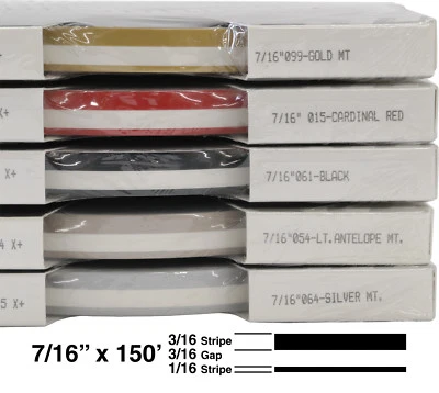 7/16" x 150' Roll of Accent Pinstripe for cars, trucks,RV stripe many colors - Image 1 of 2