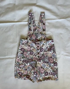 Mono informal vintage floral Contempo mameluco corto talla S listo para viajar - Imagen 1 de 5