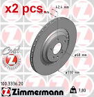 X2 PCS REAR BRAKE DISC ROTOS X2 PCS SET 100.3336.20 ZIMMERMANN I