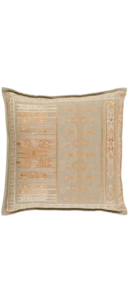 (2) SURYA JIZ001-2020 Jizera - 20 X 20" Pillow Cover" Boho Home Decor  - Image 1 of 3
