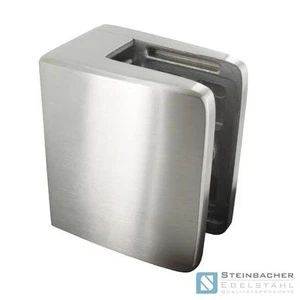 Edelstahl Glashalter 55 x 65mm Glasklemme Blechklemme Klemme V2A V4A - Bild 1 von 3