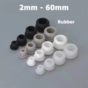 2mm-60mm Snap-on Hole Plug Silicone Rubber Blanking End Cover Caps Seal Stopper - Picture 1 of 11
