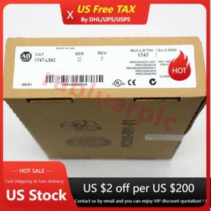 Factory Sealed AB 1747-L543 SER C SLC 500 CPU Processor Unit Module US Free Tax - Bild 1 von 5