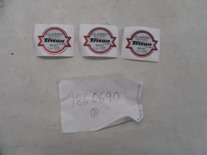 TRITON CLASSIC EDITION RAISED DECAL (SET OF 3) 2 1/2" X 2 1/8" 1860690 BOAT - Picture 1 of 5