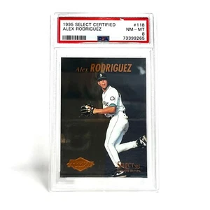 ALEX RODRIGUEZ 1995 Select Certified Mirror Gold #118 RC - PSA 8 (NM-MT) ROOKIE - Picture 1 of 3