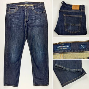 Lucky Brand Men’s 221 Original Straight Dark Wash Blue Denim Jeans Size 38 x 32 - Picture 1 of 11