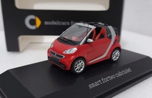 Smart Fortwoo Cabriolet Open 2011 Red 1:43 Spark Dealer Edition EXTREMELY RARE!! - Picture 1 of 15