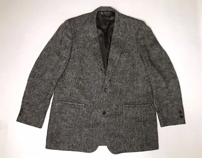 Brooks Brothers Tweed Pure Scottish Shetland Wool Blazer Sport Coat 46L Read - Image 1 of 4
