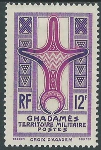1949 OCCUPAZIONE TERRITORIO MILITARE GHADAMES 12 F MH * - I49-4 - Picture 1 of 1