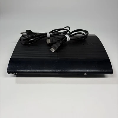 CONSOLE SONY PLAYSTATION 3 SUPER SLIM 12GB NERA OTTIMA PS3 CECH-4304A + CAVI - Immagine 1 di 4
