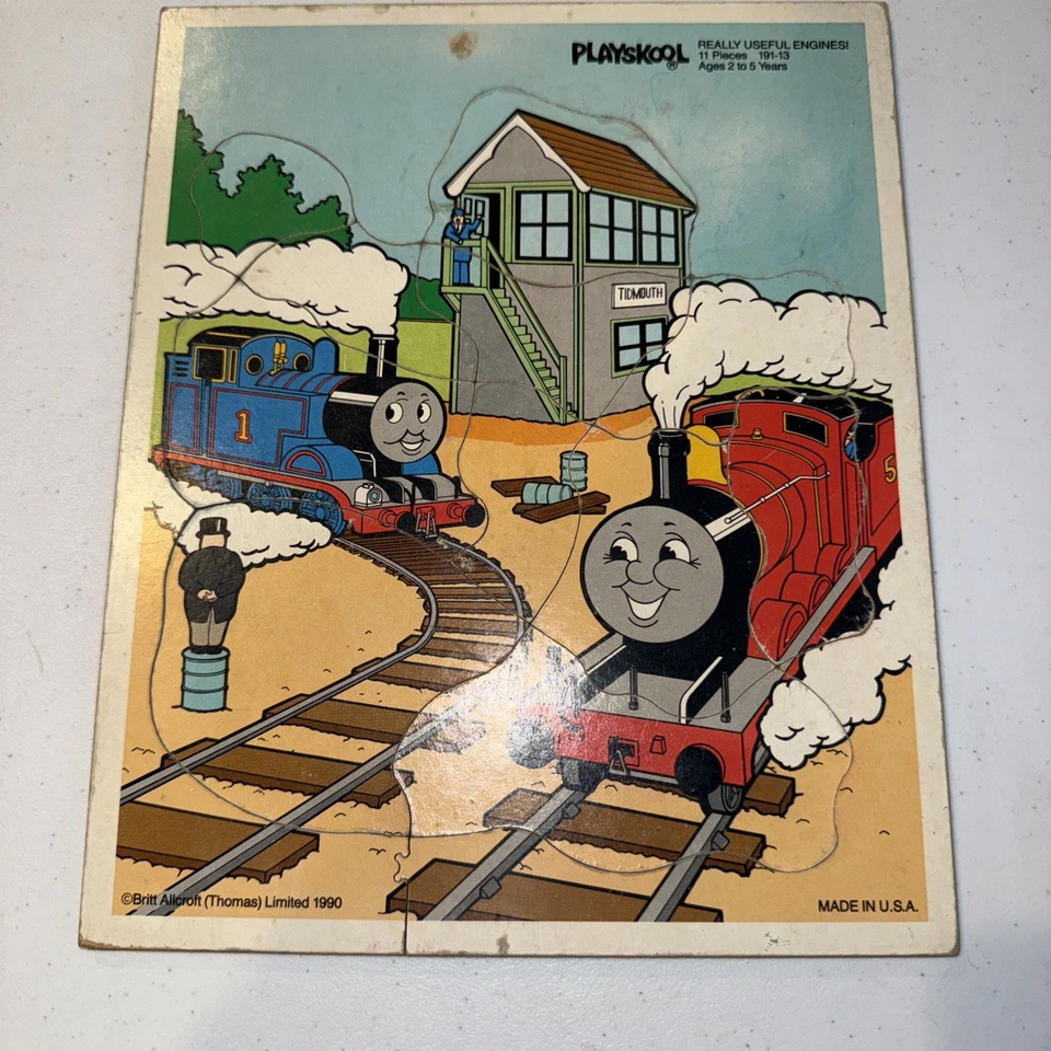 Rompecabezas Playskool Thomas el Tanque Motor DE COLECCIÓN 11 Piezas Limitado 1990 (191-13) Foto 1 de 4