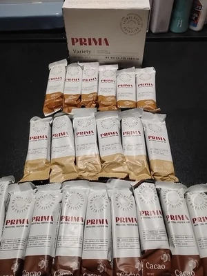 4 Boxes PRIMA ANCESTRAL PROTEIN BAR Grass Fed Protein 28 Bars Total Exp 1-27 - Image 1 of 3
