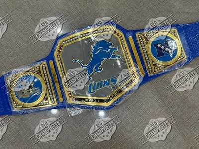 Cinturón de campeonato de fútbol americano Detroit Lions Foto 1 de 4