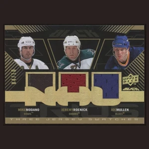 Joe Mullen Jeremy Roenick Mike Modano GU Patch /10 Gold #TS-JM 2008-09 UD Black - Picture 1 of 4